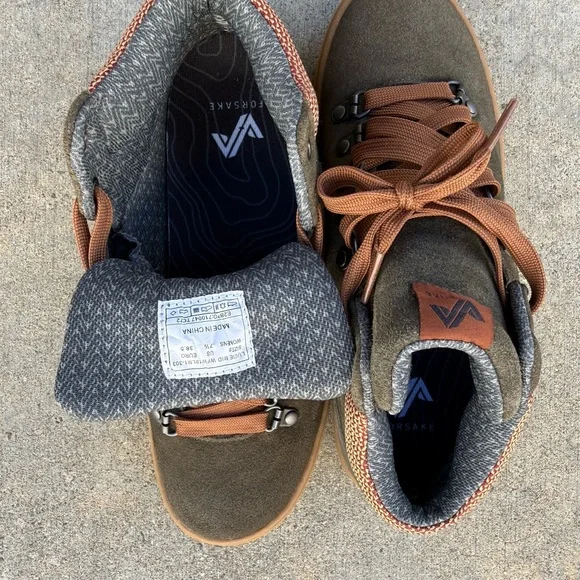 Forsake Lucie Mid Women’s 7.5 Olive Green Leather Hiking Boots Waterproof - Picture 7 of 9